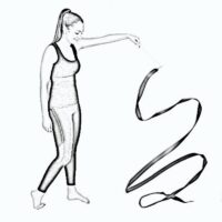 Tyčka Fiberglass na modernú gymnastiku