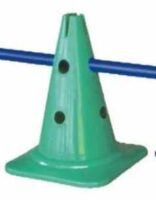 Kužel Juve PE - 30 cm s horným otvorom zelený