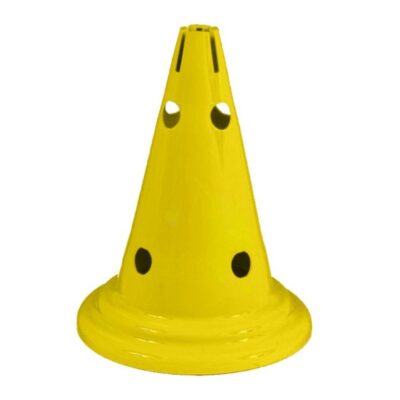 Kužel Juve PE - 30 cm s horným otvorom žltý