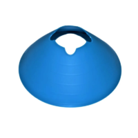 Vytyčovacie méty s prelisom 8cm - 40ks 3 - AEROBIC.sk Blue exercise ball with a built-in handle on top, intended for fitness or core workouts.